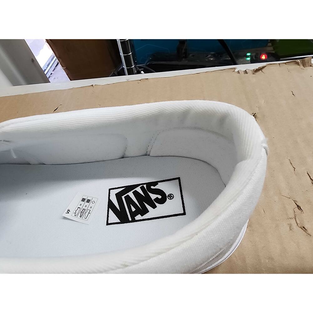 USED Vans Unisex Classic Slip-On (Checkboard) Truewhite/T Skate Shoe 13 Men US - Picture 6 of 11
